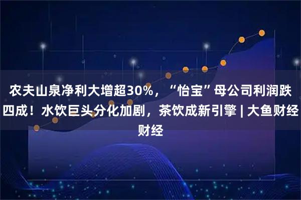 农夫山泉净利大增超30%，“怡宝”母公司利润跌四成！水饮巨头分化加剧，茶饮成新引擎 | 大鱼财经