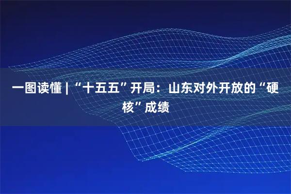 一图读懂 | “十五五”开局：山东对外开放的“硬核”成绩