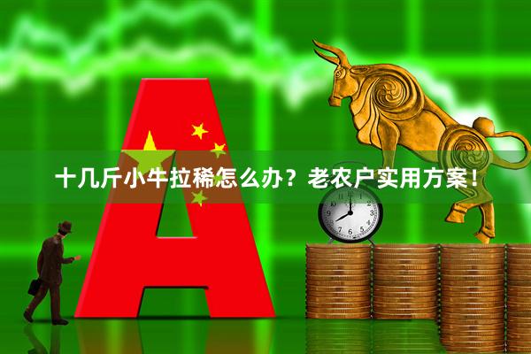 十几斤小牛拉稀怎么办？老农户实用方案！